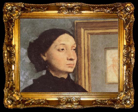 framed  Edgar Degas Detail of The Bellini, ta009-2